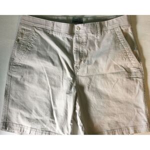 Ocean Coast Men's Outdoor Shorts‎ Sz 36 KHAKI Lightweight Cotton Spandex
